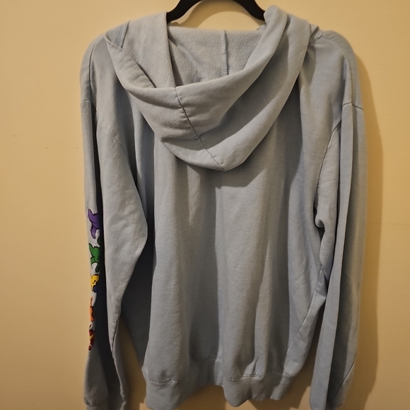 Grateful Dead Liquid Blue Hoodie with Bears On Sleeve Mens Size Large. - Picture 2 of 5